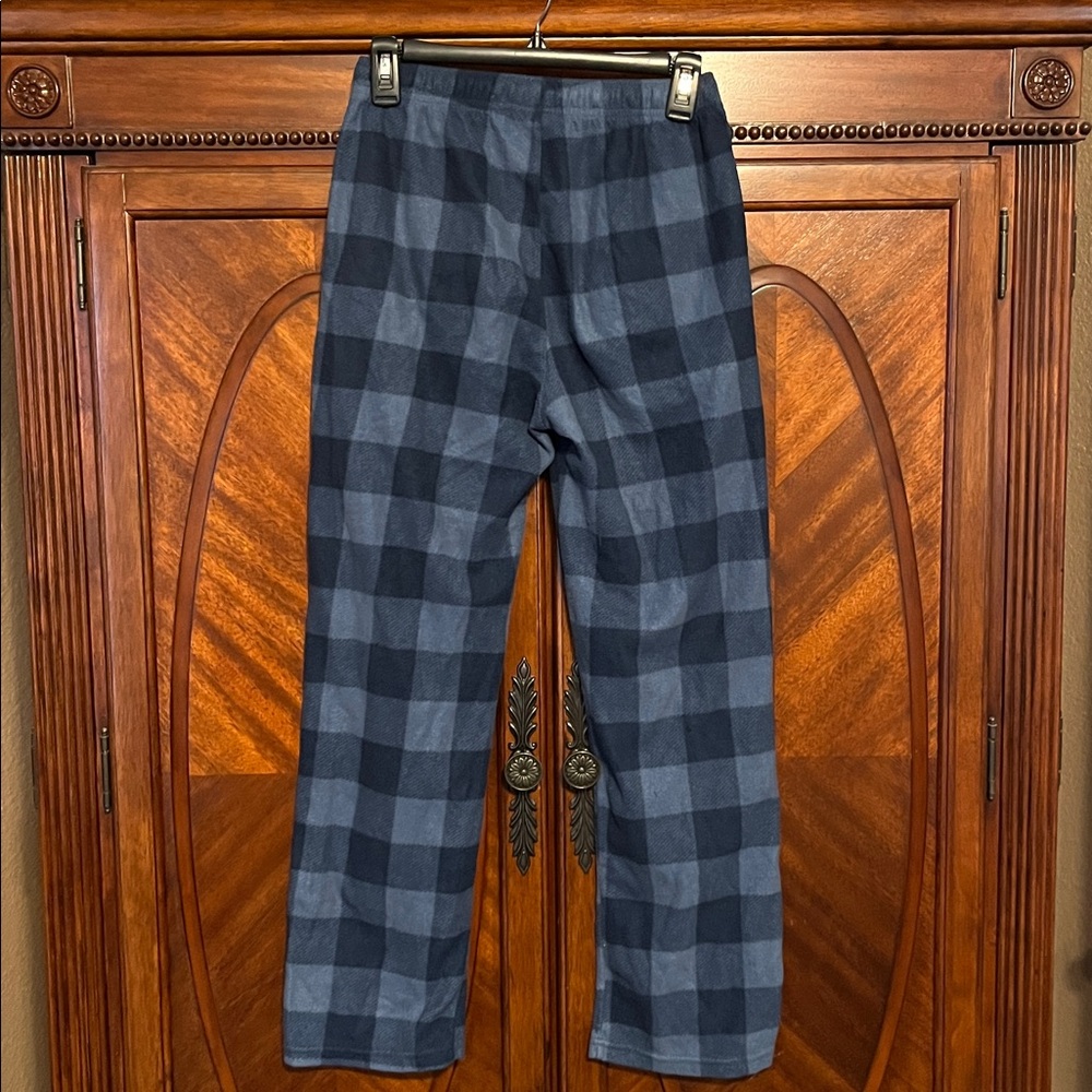 Lucky Brand Men's Navy Checkered Pajama Pants - Picture 4 of 10